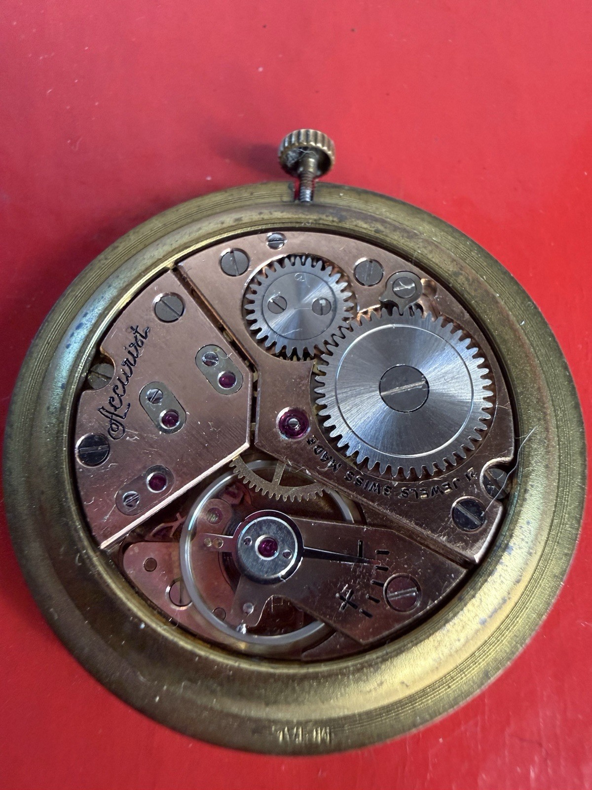 Vintage Accurist Swiss watch Face Mechanical 21 Jewel movement – Working