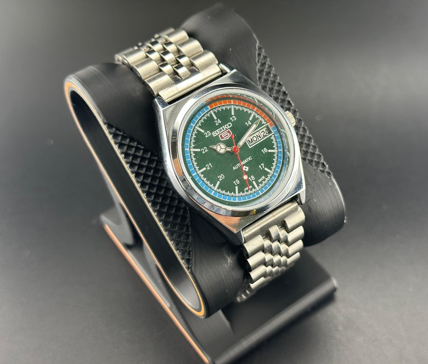 Vintage Seiko 5 Automatic 6309A Japan Made Men’s Wrist Watch, Day/Date