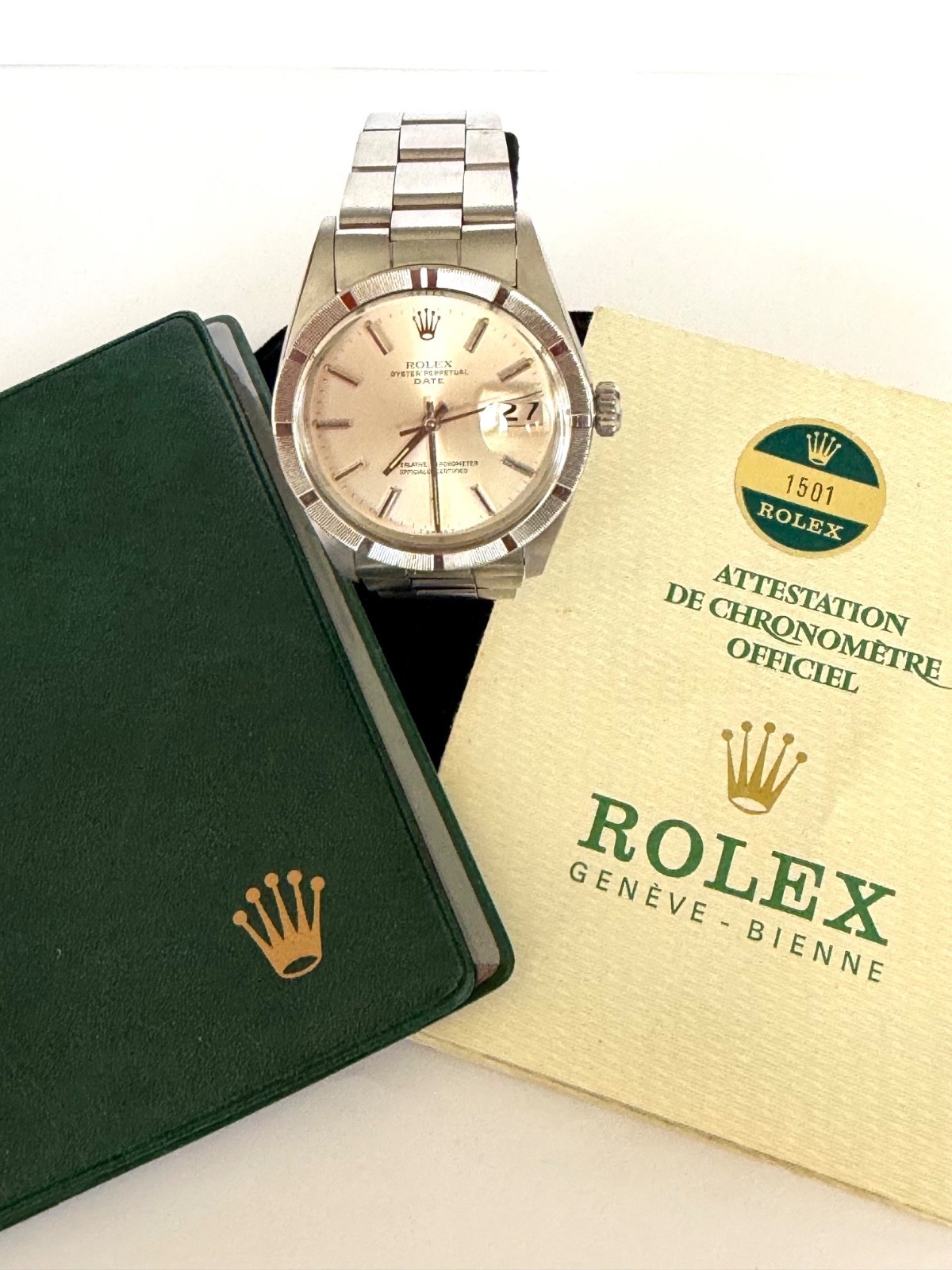 ROLEX VINTAGE WATCH DATE WITH PAPERS