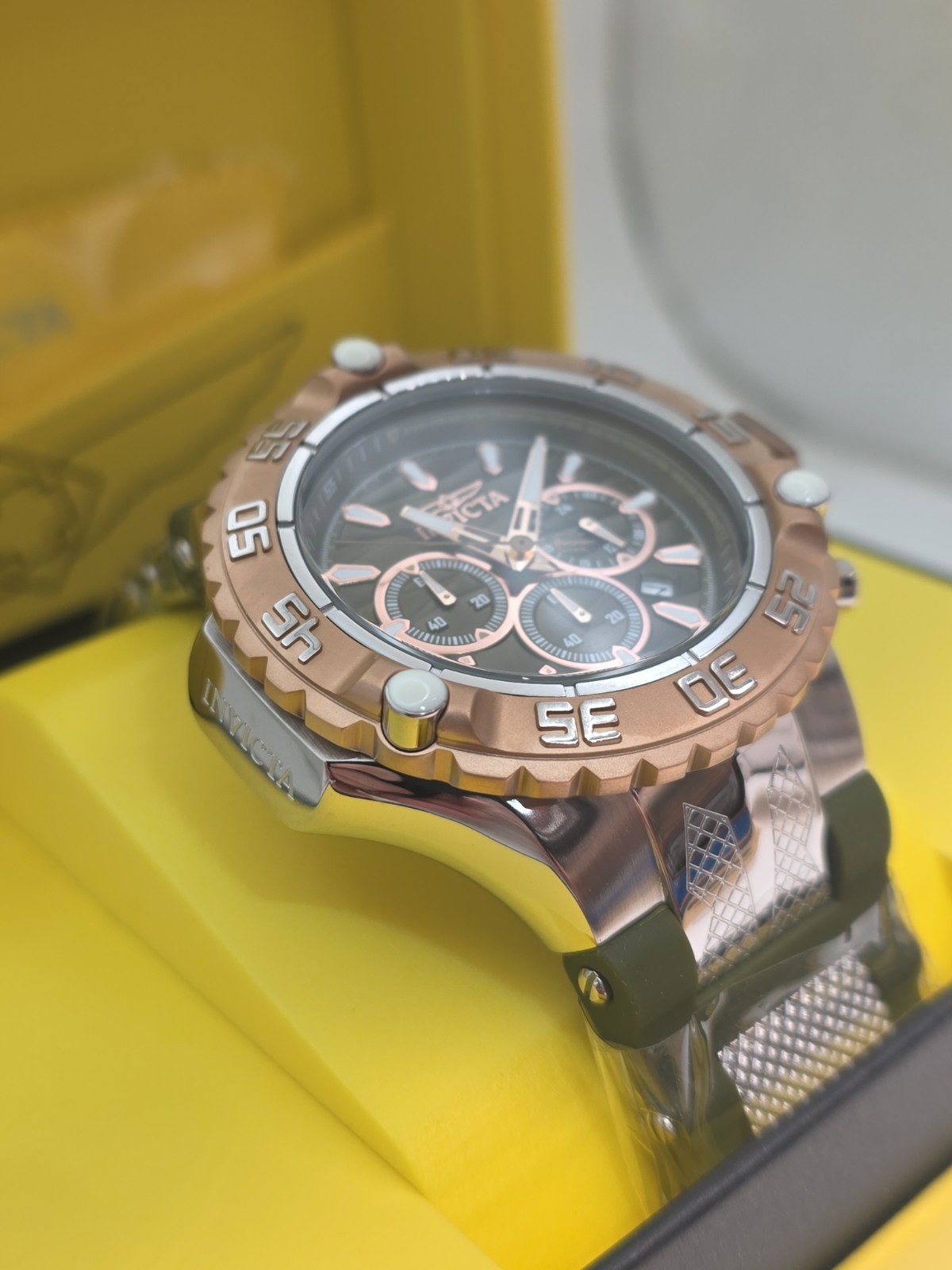 Invicta Subaqua Poseidon Men’s Watch – 55.4mm, Olive Green, Steel (48555)