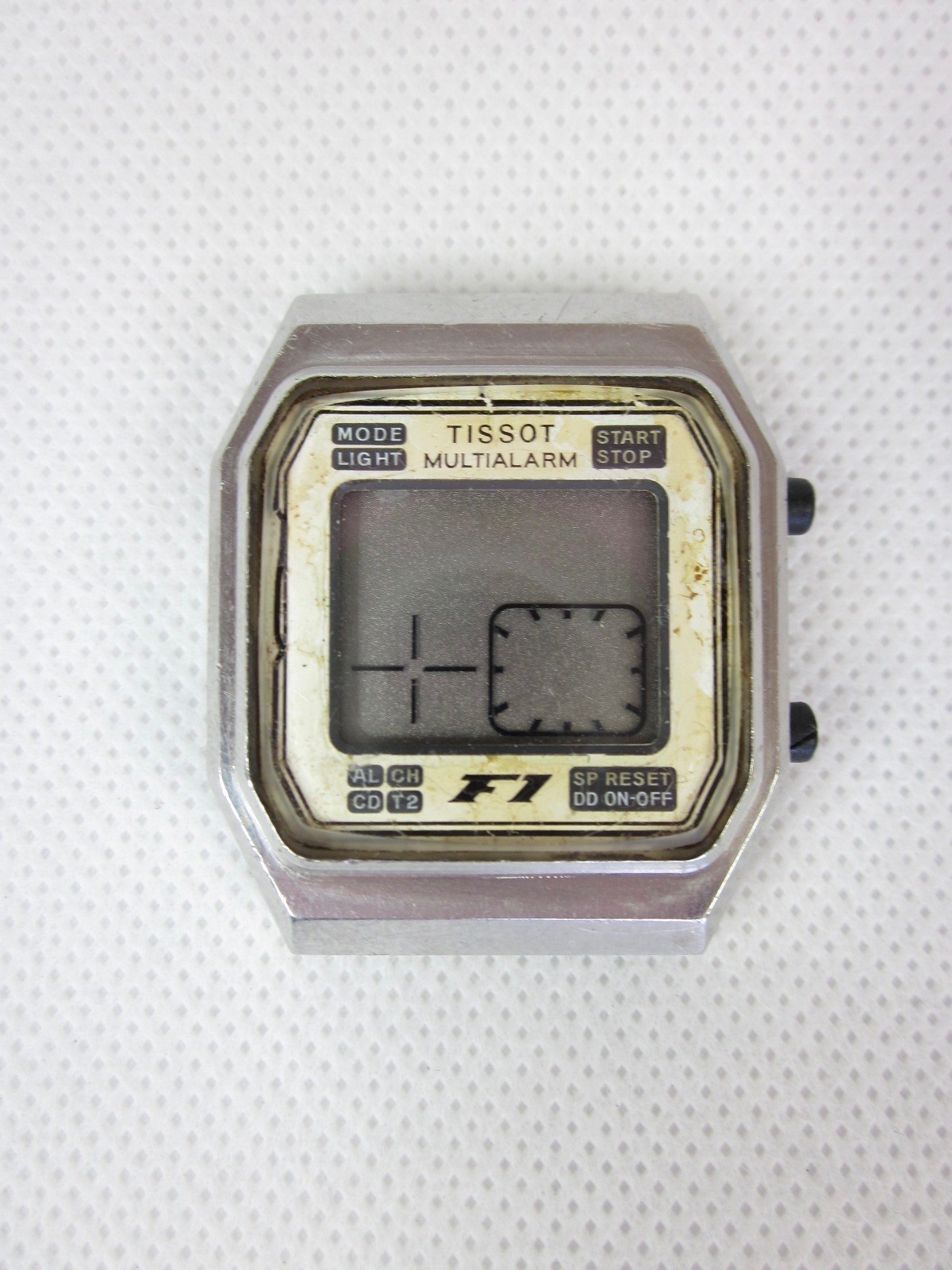 TISSOT F1 MULTIALARM DIGITAL LCD DIGITAL VINTAGE WRISTWATCH MEN’S CASE