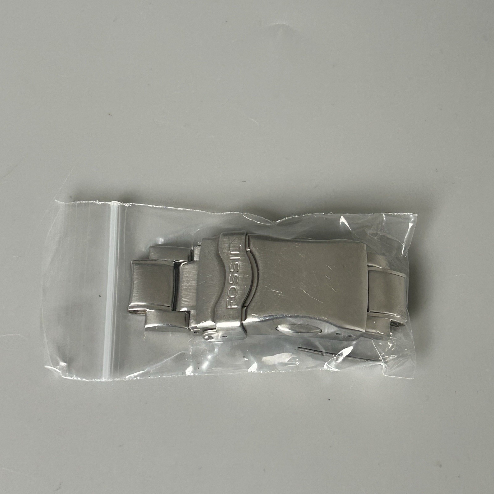 Genuine Fossil JR8096 Big Tic Watch Clasp 20mm Stainless Steel Bracelet Buckle
