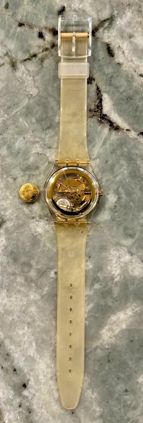 Swatch # 1 Club Special – Golden Jelly – GZ115 – 1990 – Gent