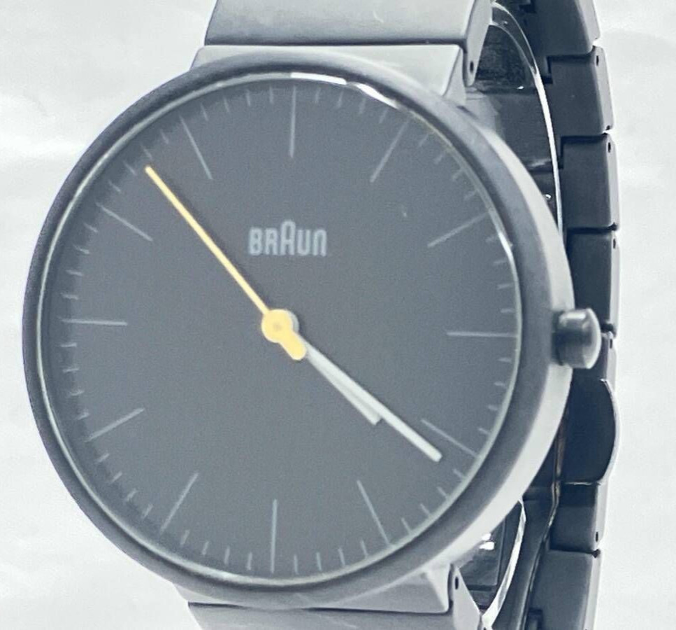 Braun BN0171 BKBKG Wristwatch Quartz Analog Round Stainless Steel Japan Working