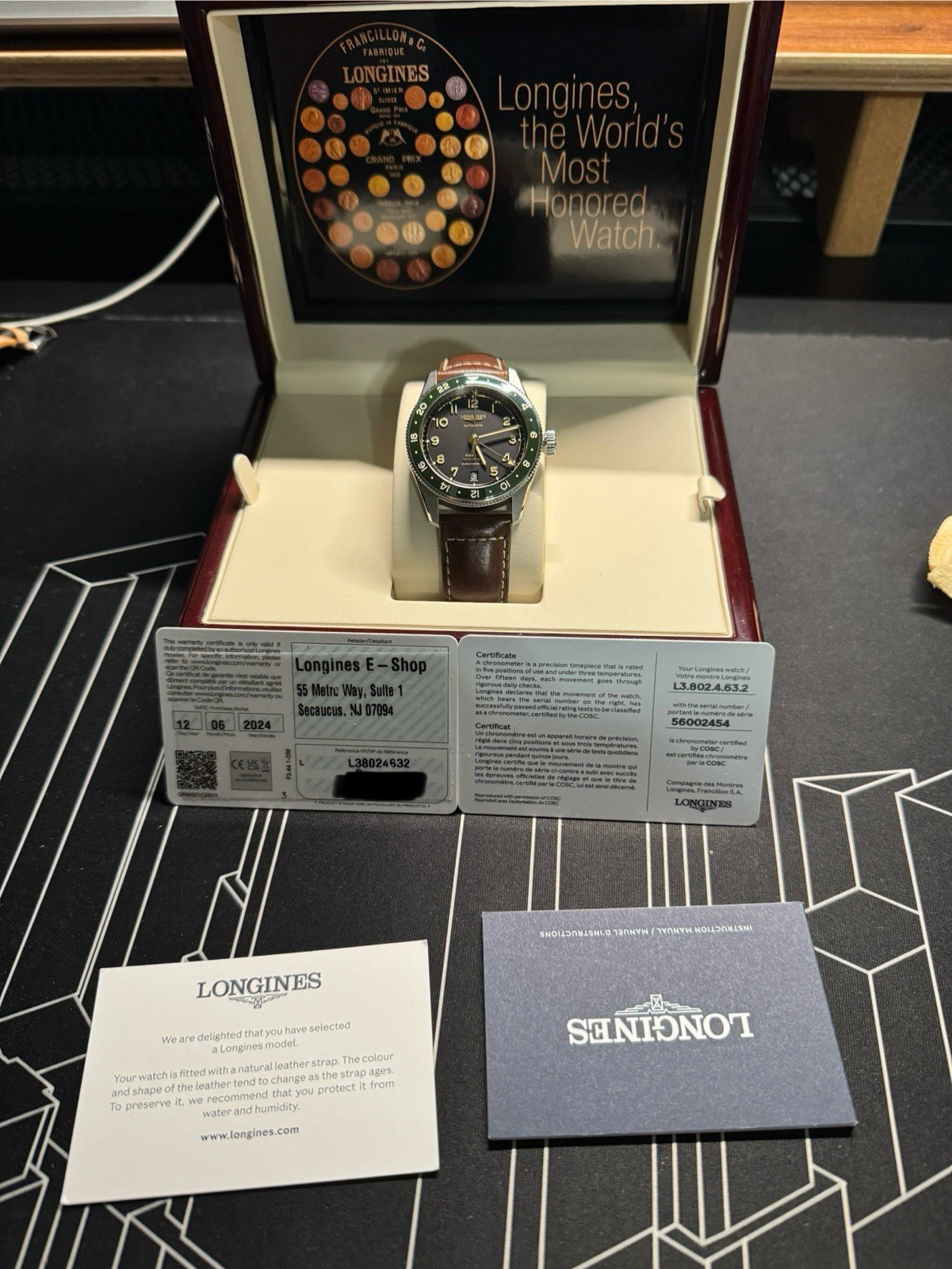 Longines Spirit Zulu Time 39mm Automatic Watch