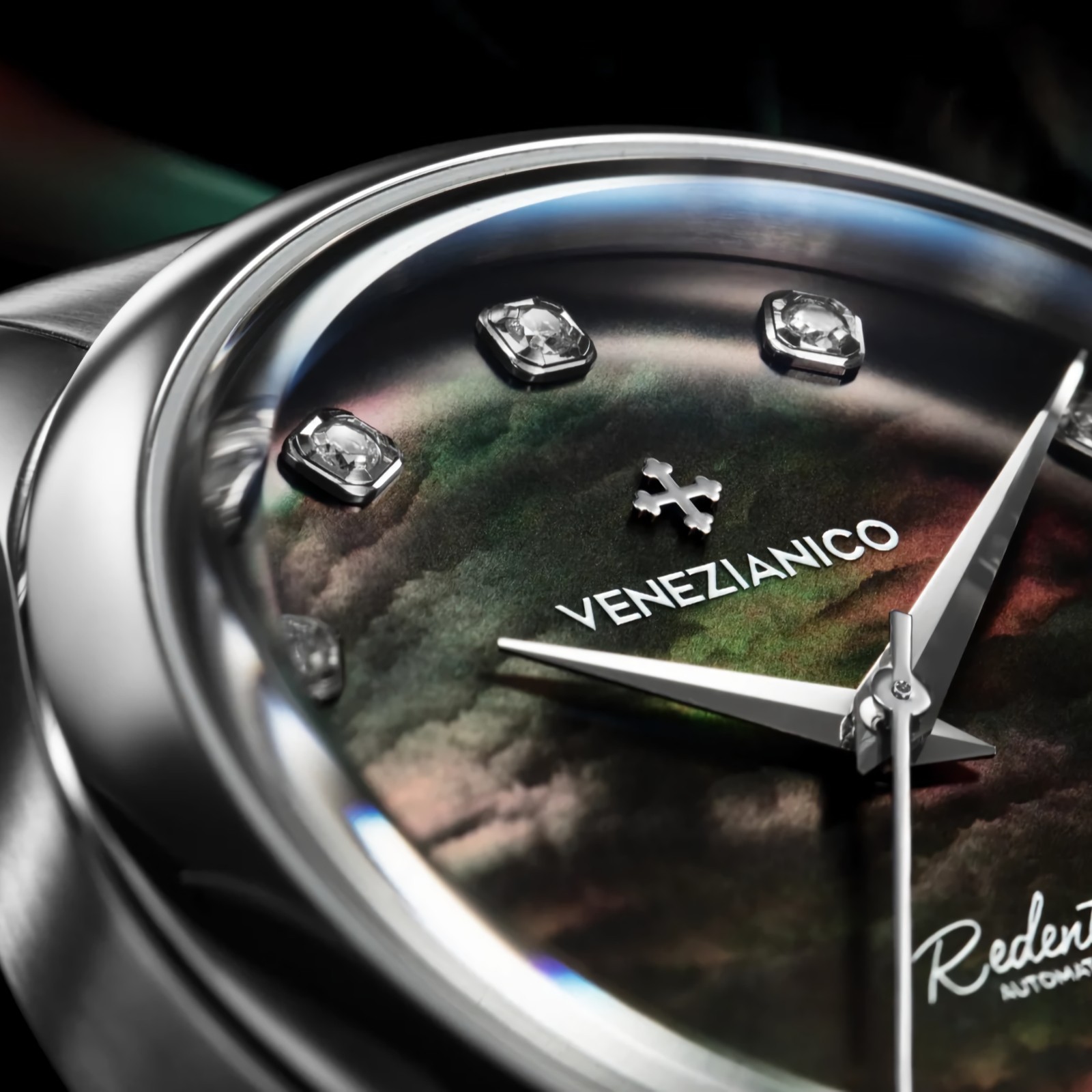VENEZIANICO Redentore 36 Diamond 1121521C Black MOP Dial Sapphire 36mm Watch