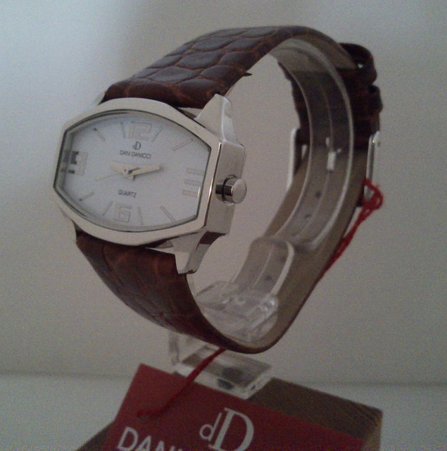 Reloj para mujer Dani Danicci en acero inoxidable y correa de piel