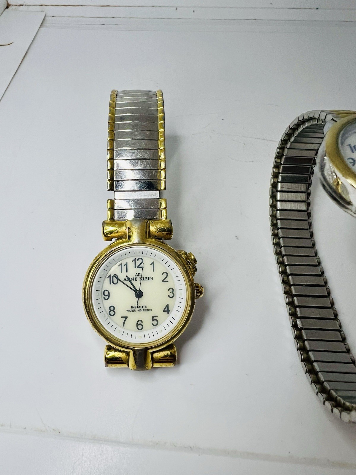 2 Timex Easy Reader Indiglo Womens Watch 24mm Date Stretch Band
