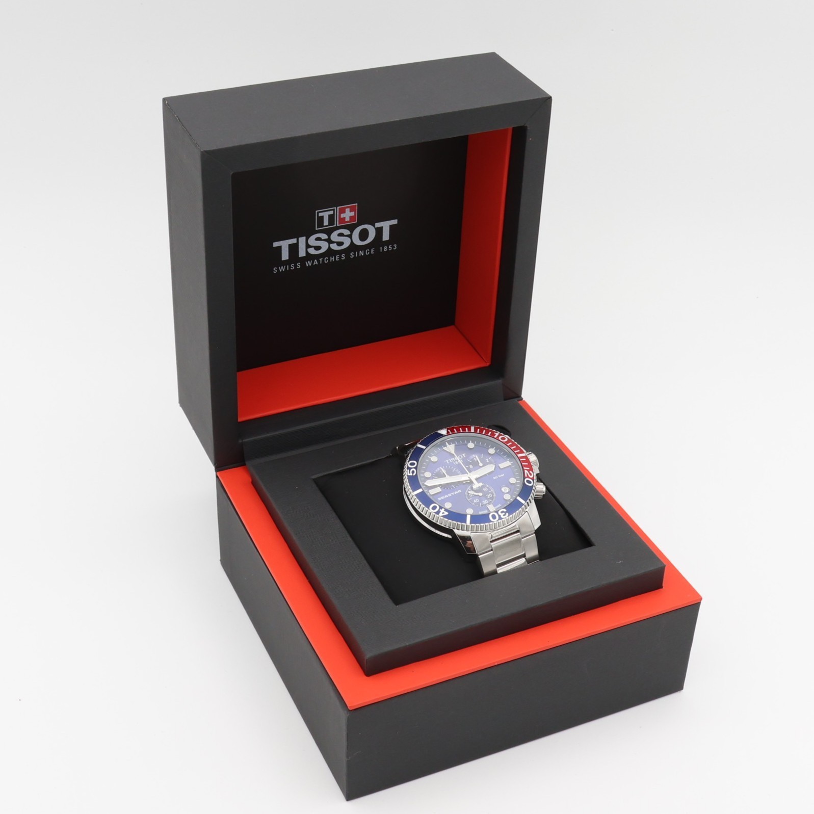 Tissot Seastar 1000 Chronograph Pepsi Blue Quartz Watch T1204171104103 🔵🔴