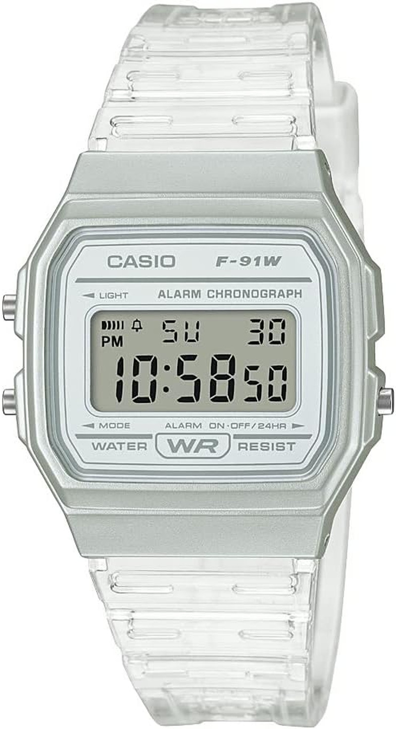 Casio F91W Series | Digital Watch | Water Resistant | LED Light | 1/100 SEC Stop