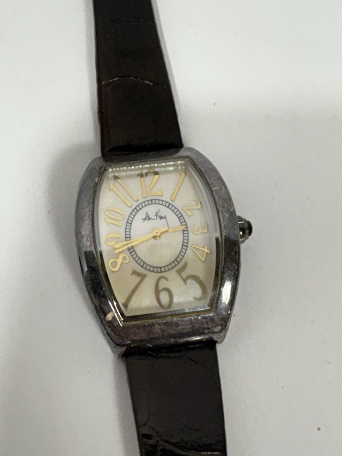 Ann King Embrace The Moment Sterling Silver 925 Watch Black Band Need Battery