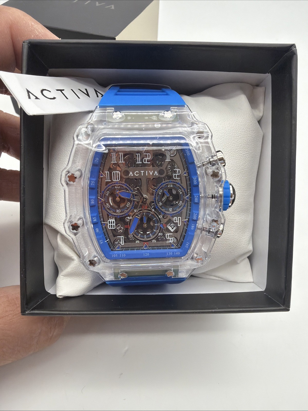 NEW – Activa Fury X Invicta Watch Skeleton Dial – 44mm Blue ACW2305-002