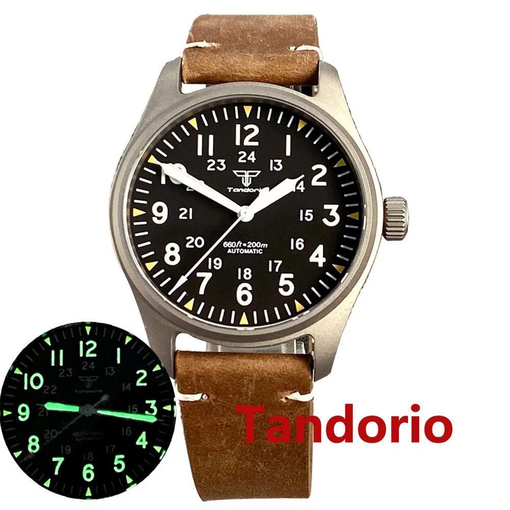 New 39mm Titanium Automatic Diver Men Watch For Japan NH35 Sapphire Glass 20ATM