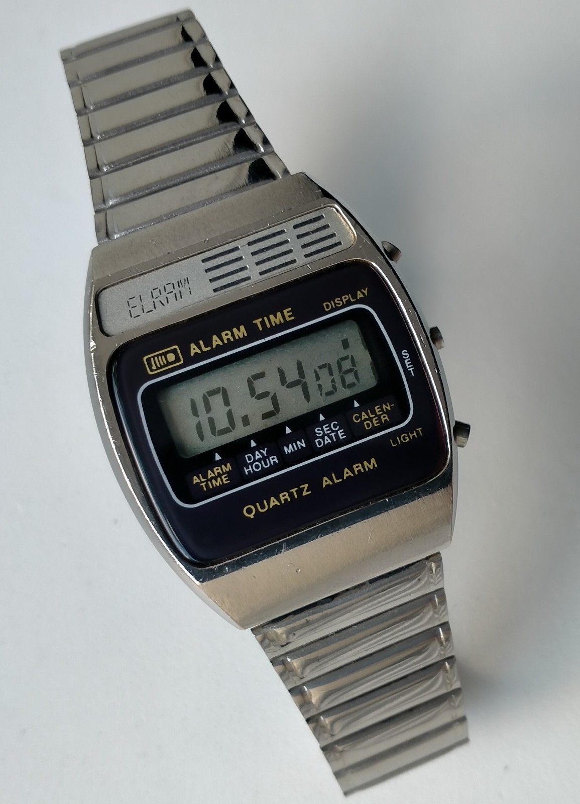 Elram KT-32 Quartz Alarm Vintage Original Early Digital Watch 1980s