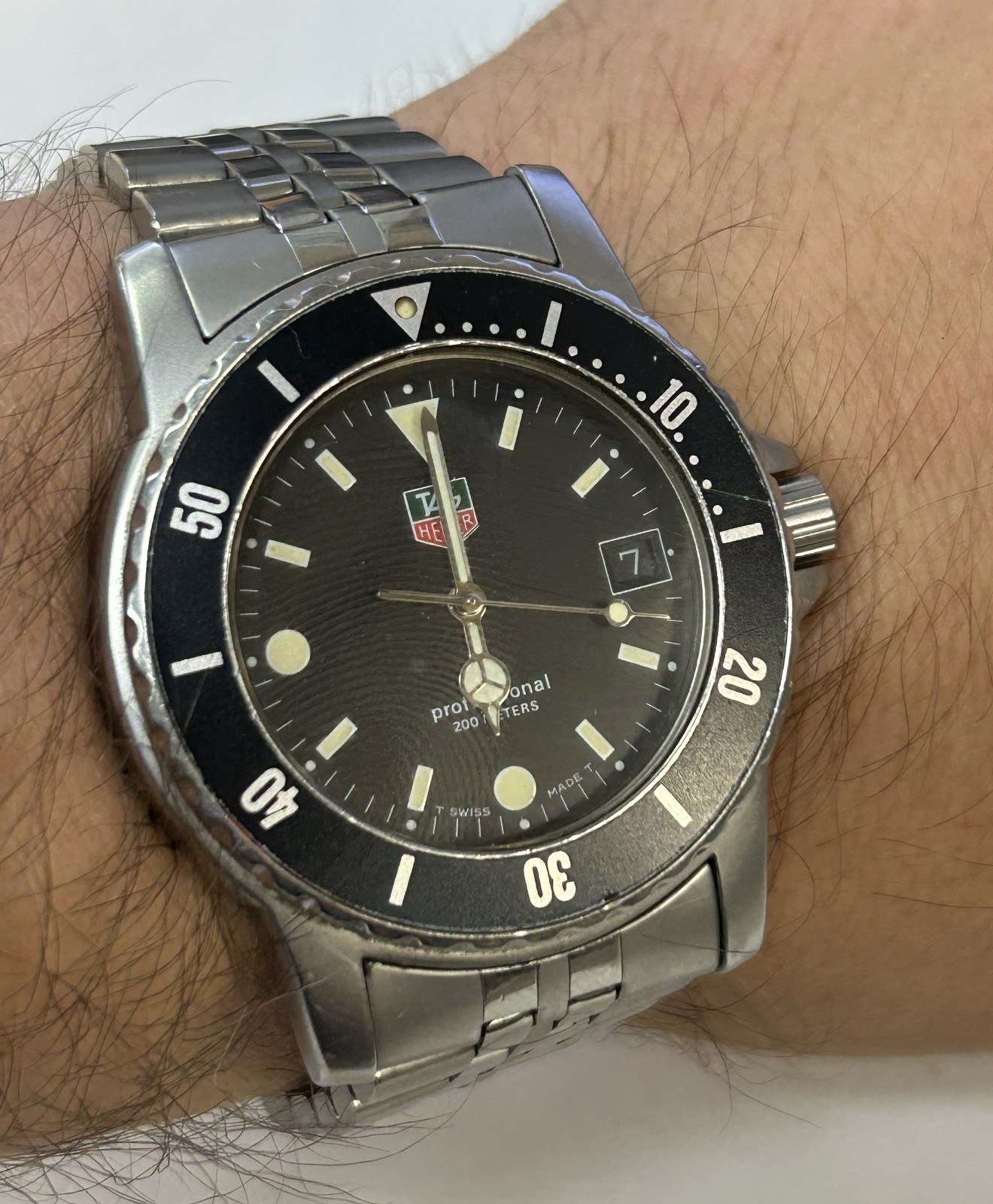 MA6 [Vintage] Tag Heuer 1500 Professional 200 Meters 929.206G Quartz 40mm Watch