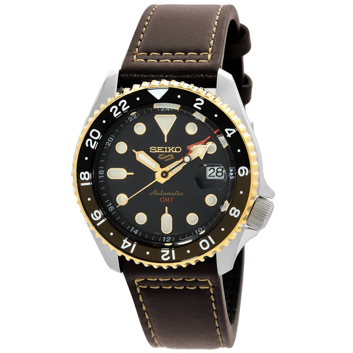 Seiko 5 Sports SKX GMT Automatic Black Dial Men’s Watch SSK036