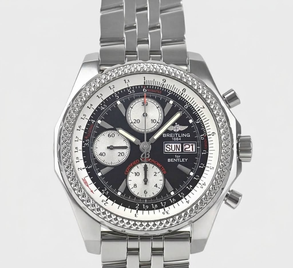 Breitling Bentley GT A362B24SP A13362 Diamond Quilted Dial Chronograph Serviced