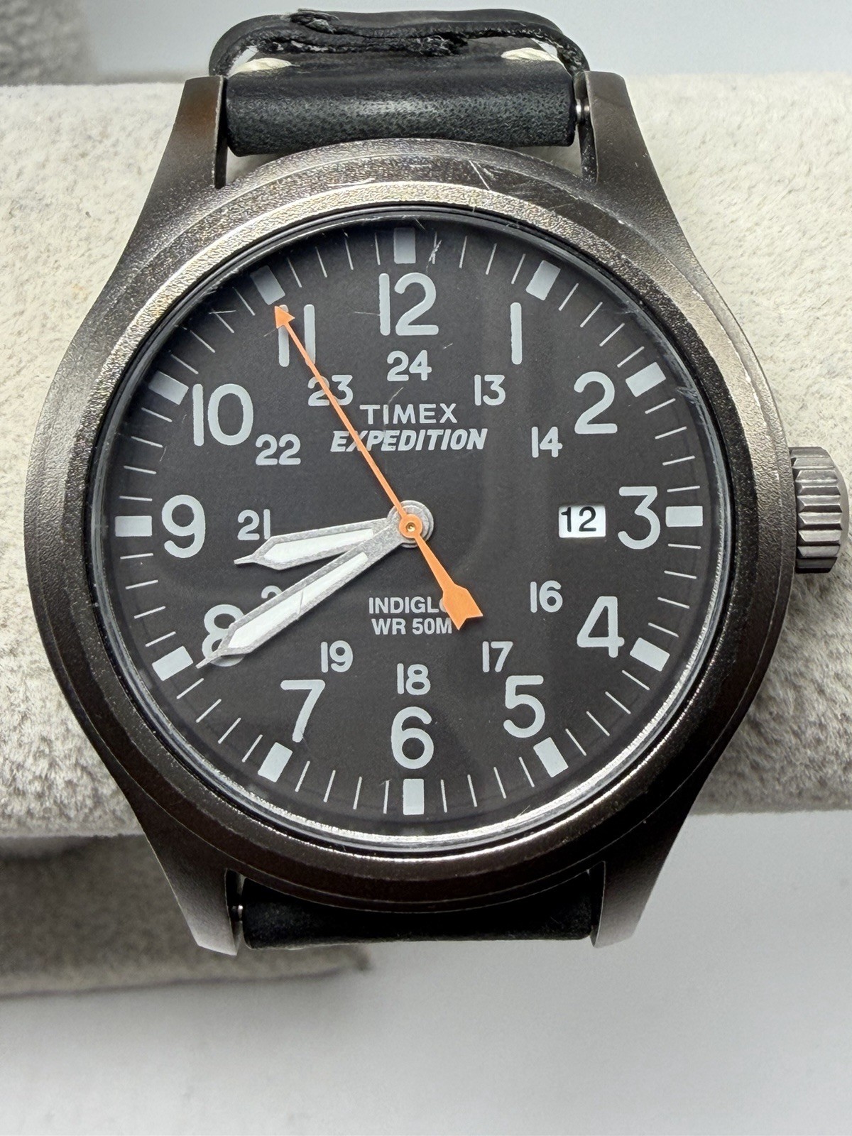 Timex Mens Expedition Scout Watch TW4B01900 New Battery 40MM 8″ Leather Band