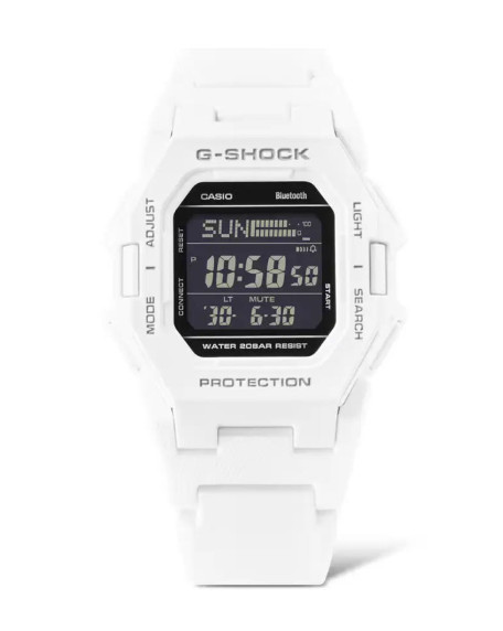 Casio G-Shock GD-B500-7DR White Bluetooth Step Tracker Digital Watch 200M