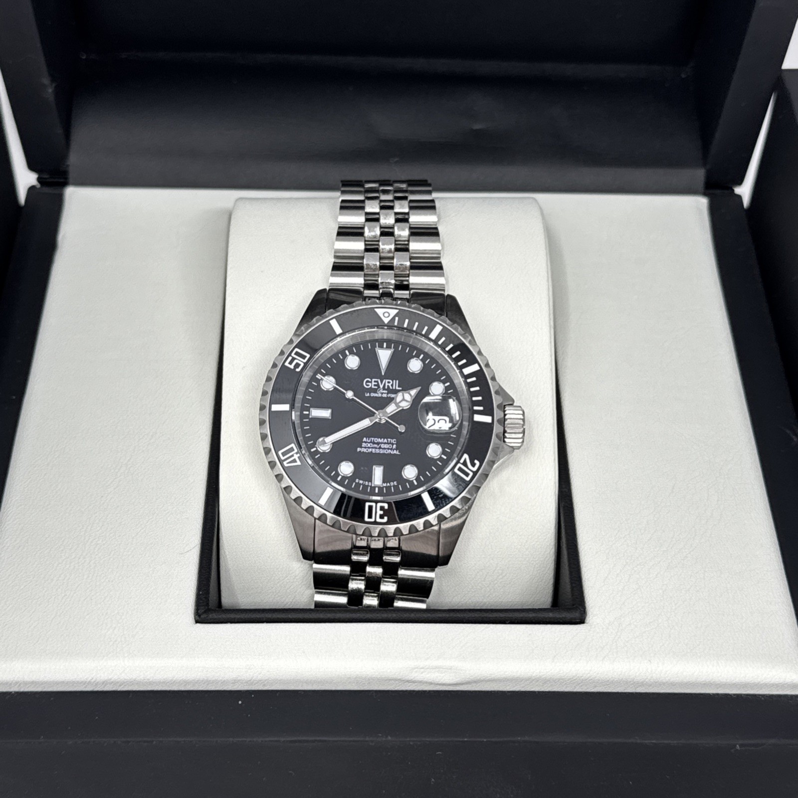 Gevril Wall Street Men’s Watch Black – 4850B