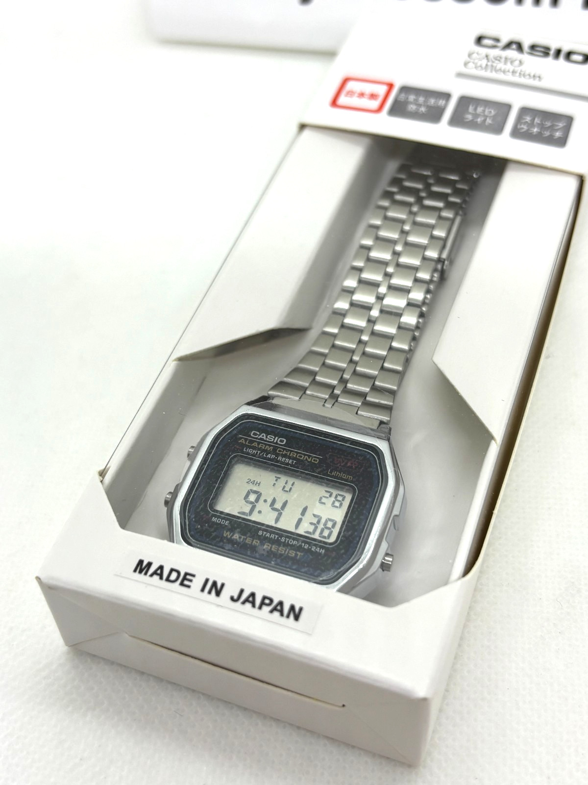 CASIO A159WA-N1JH Made in Japan Collection STANDARD Digital Watch Silver NEW