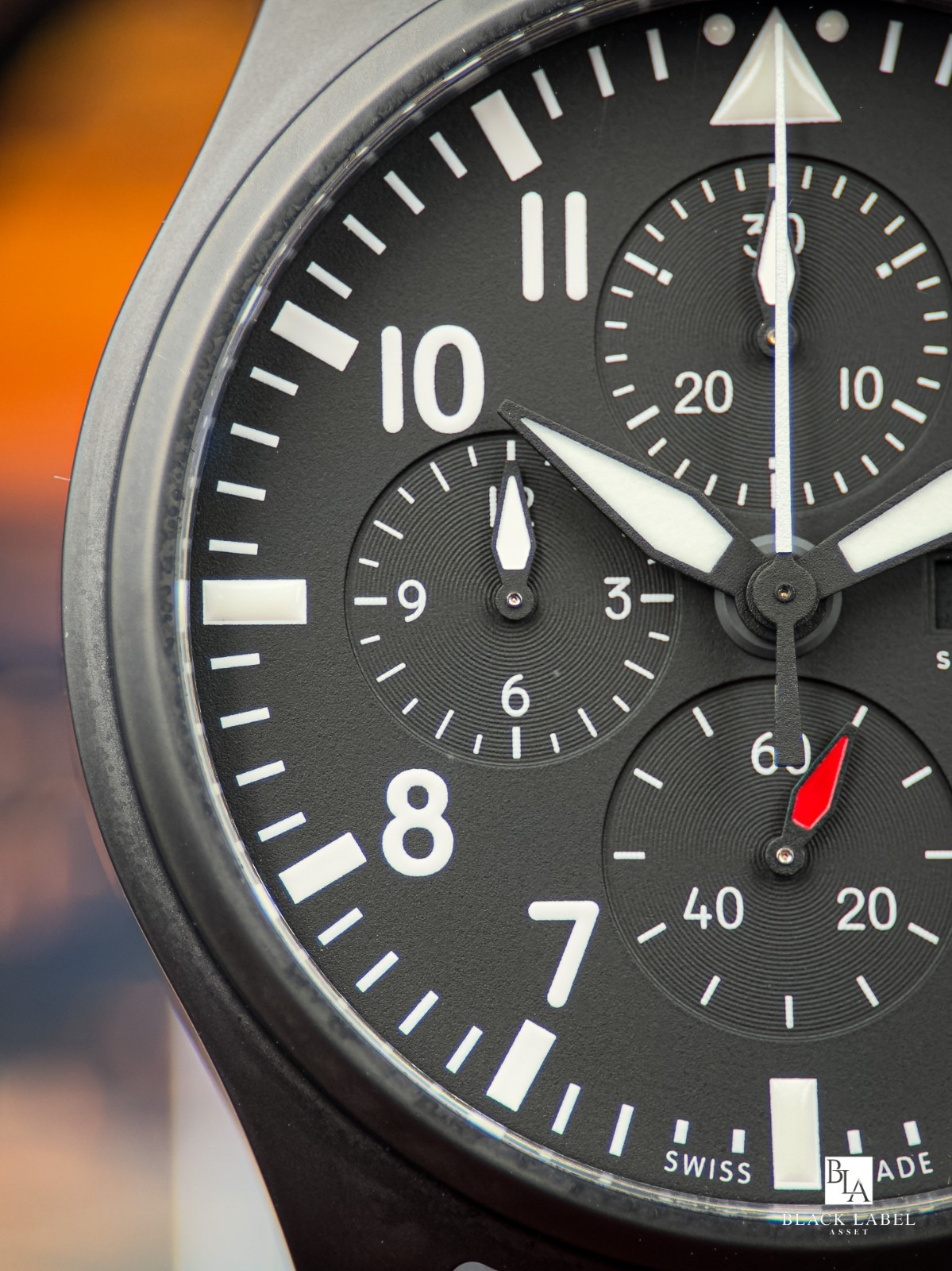 IWC Pilot Chronograph IW389101 Black Ceramic 44.5mm Box Papers 2023