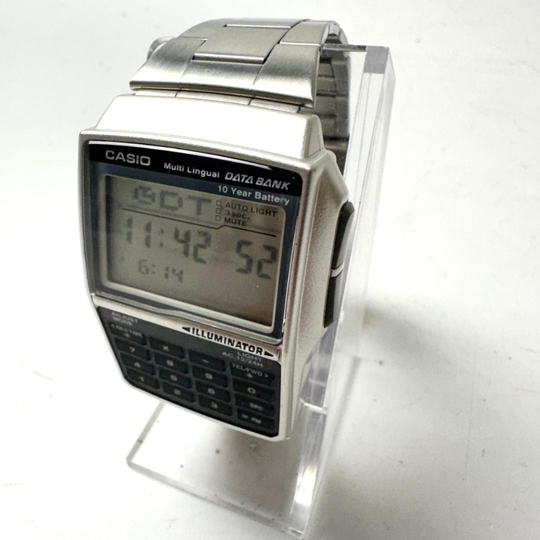 Casio Data Bank DBC-32 Digital Calculator Watch Working Used