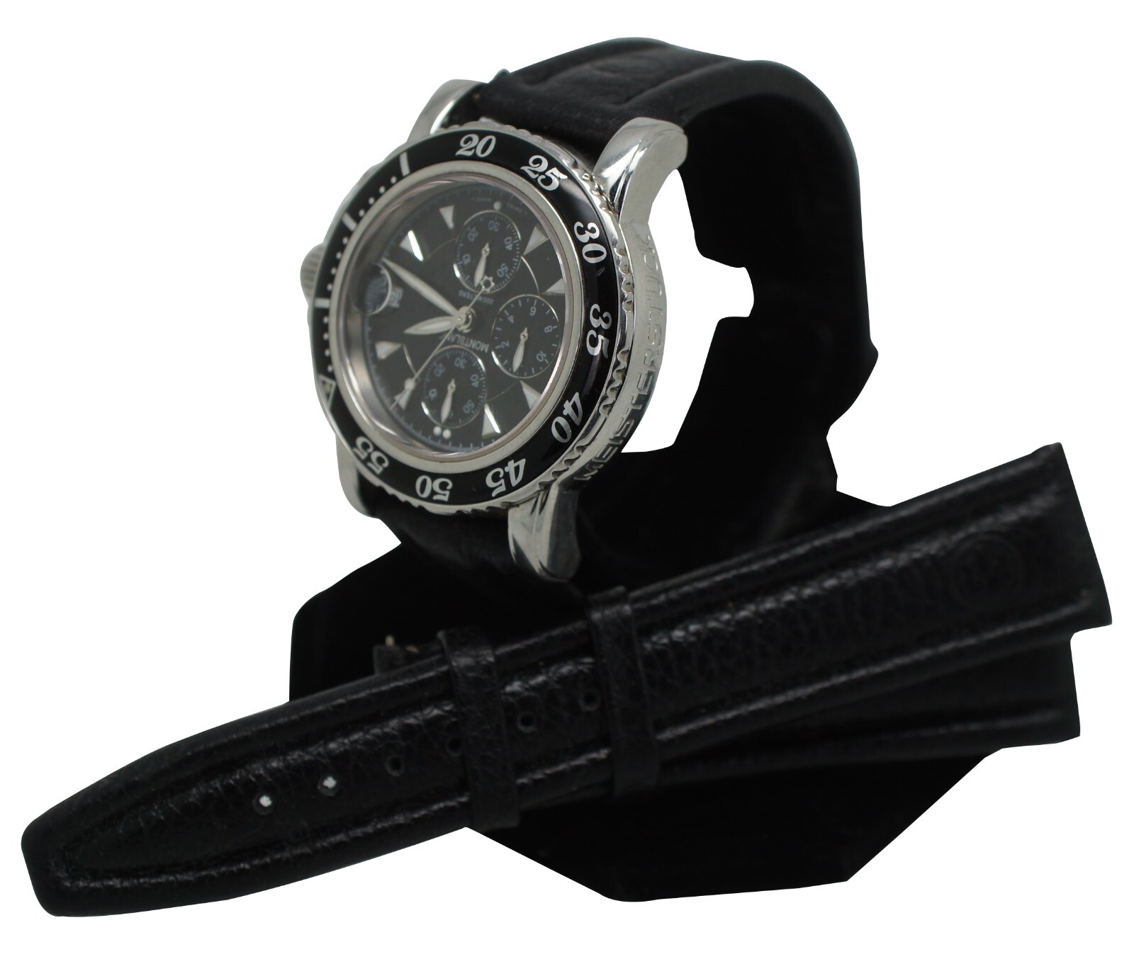 Montblanc Meisterstuck Sport 7037 Mens Chronograph Divers Wristwatch 41mm 200M