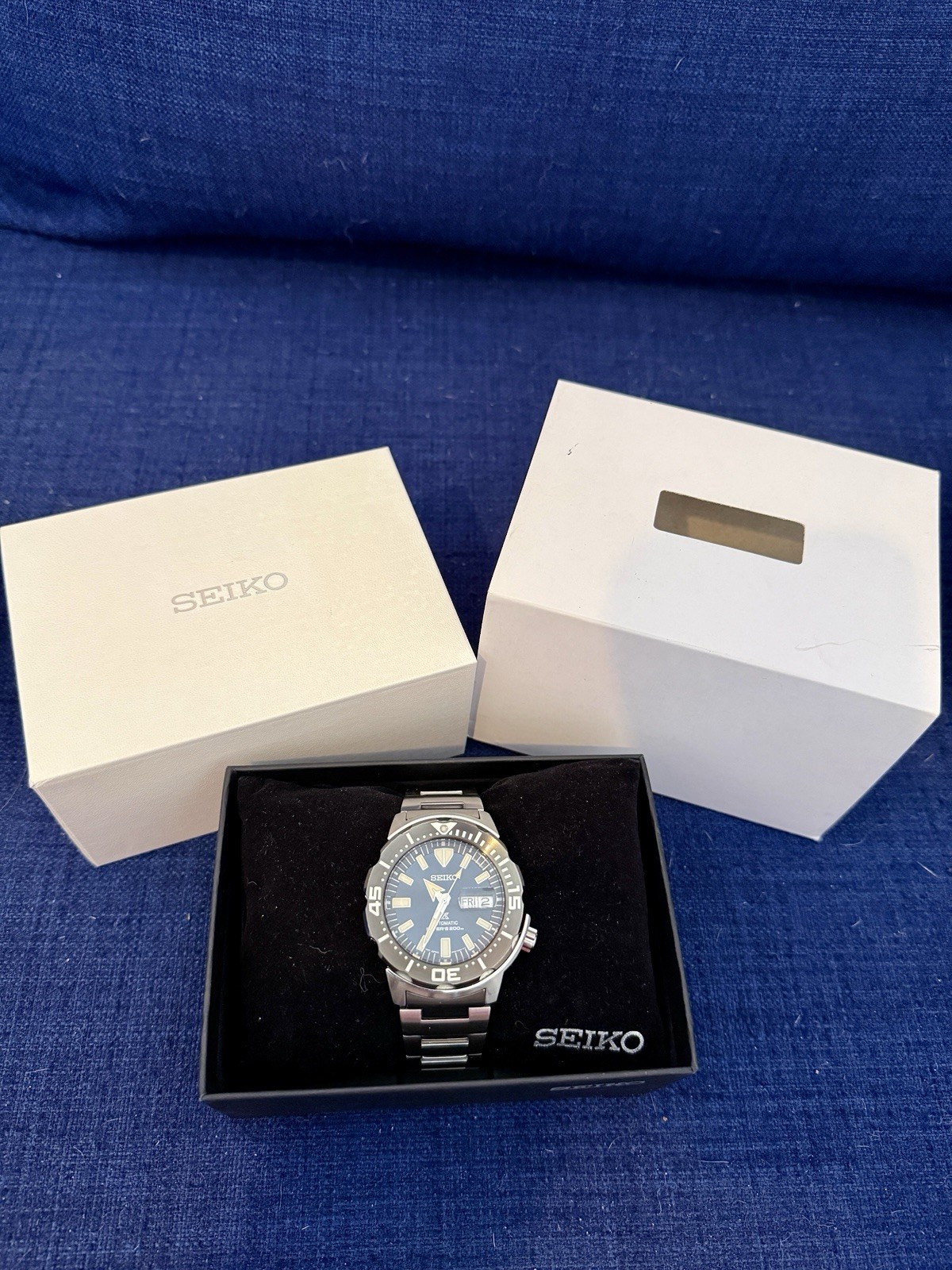 Seiko Monster SRPD25 – Prospex Automatic Diver 200m Blue Dial