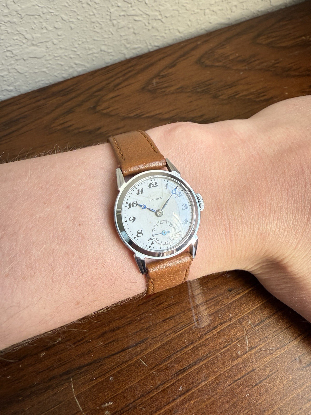 Historic 1920’s Seiko Laurel White Enamel Dial Wristwatch Seikosha Movement