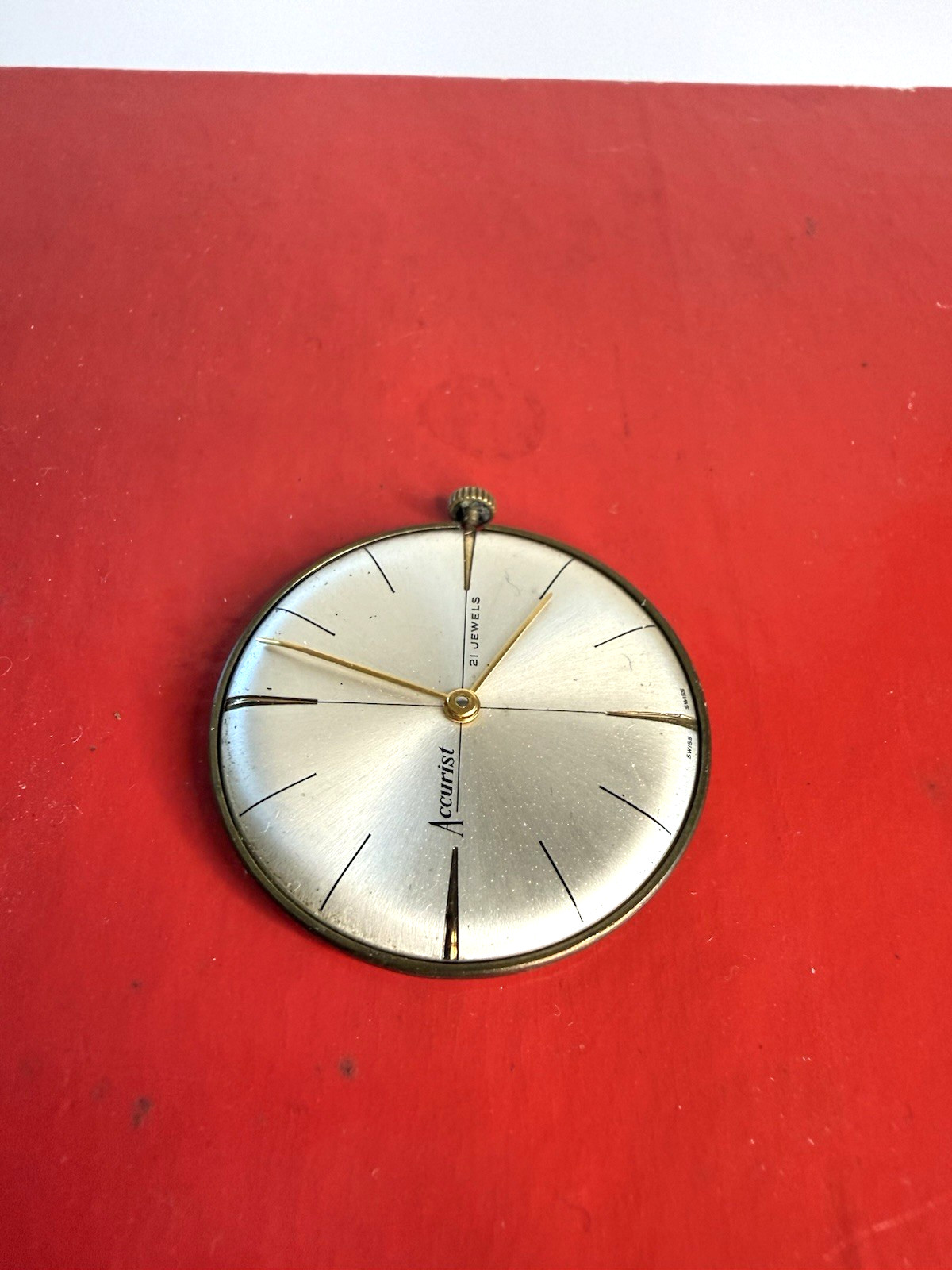 Vintage Accurist Swiss watch Face Mechanical 21 Jewel movement – Working