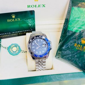 Rolex GMT-Master II "Batman" Model: Oyster Perpetual GMT-Master II Stainless Steel Bracelet: Jubilee Bracelet in Stainless Steel