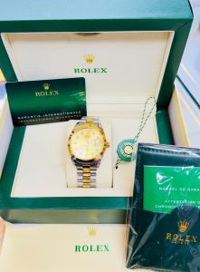 Rolex Datejust Two Tone Golden dial Wristwatch