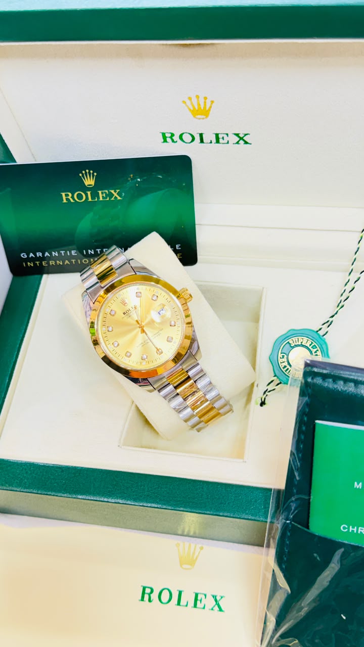 Rolex Datejust Two Tone Golden dial Wristwatch - Image 3