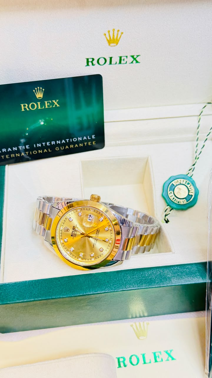 Rolex Datejust Two Tone Golden dial Wristwatch - Image 2