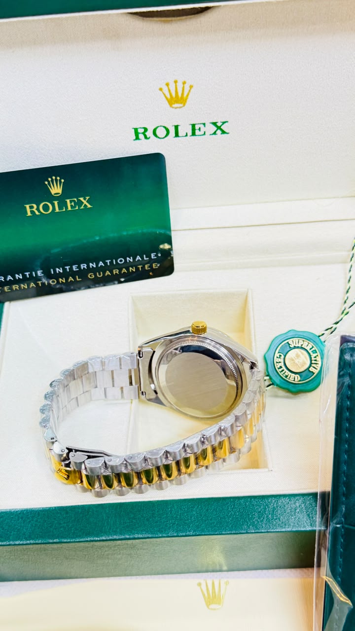 Rolex Datejust Two Tone Golden dial Wristwatch - Image 4